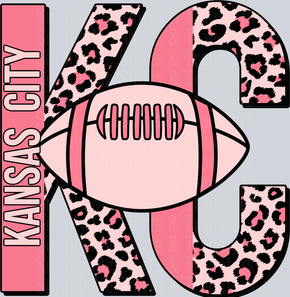 KC FOOTBALL PINK LEOPARD