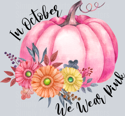 In October we wear pink