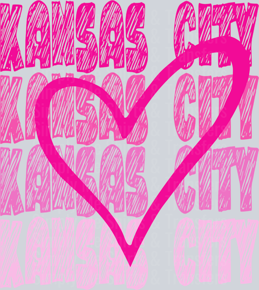 KANSAS CITY HEART PINK