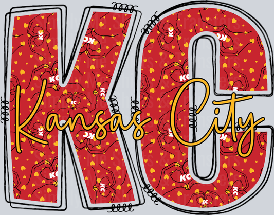 Heart Hands KC Red