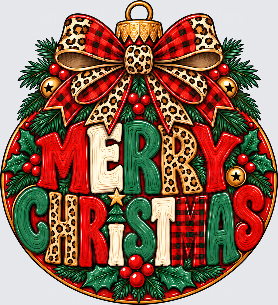 Leopard Merry Christmas