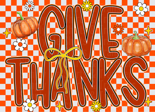 Checkered Give Thanks