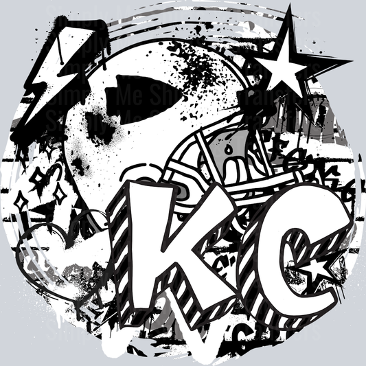 KC Graffiti  BLK WHT