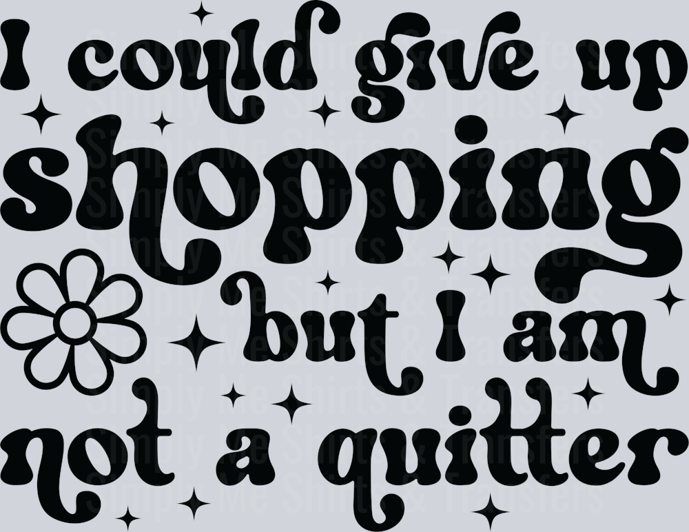 7-I could give up shopping