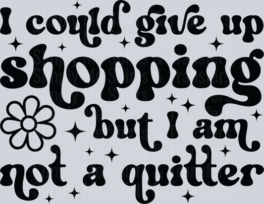 7-I could give up shopping