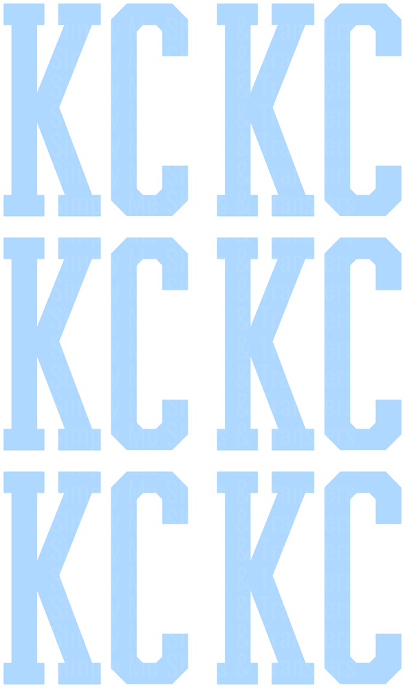 Blue KCKO Keep Calm Keep On Repeating Pattern