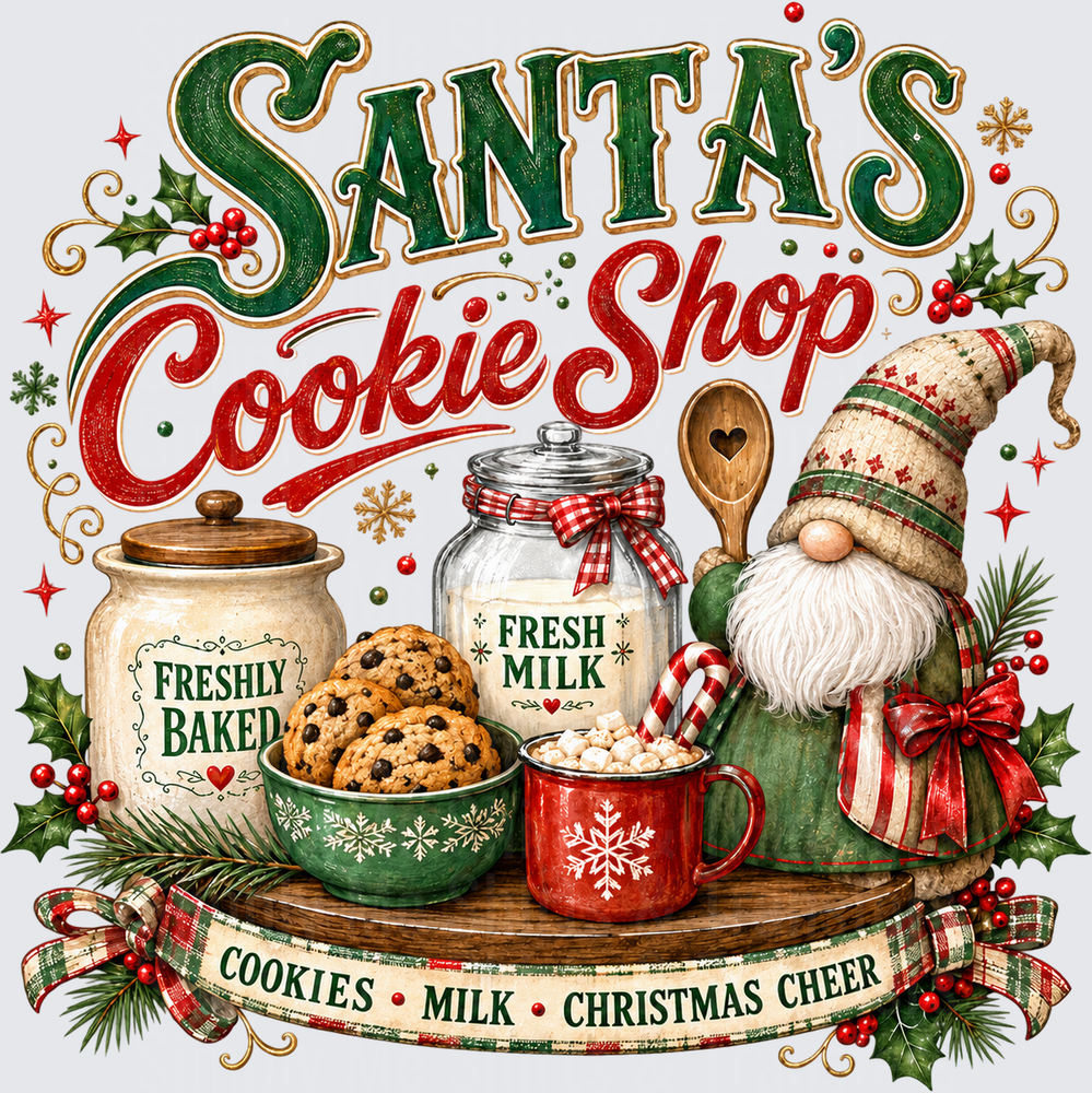 Christmas Santas Cookie Shop