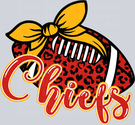Chiefs Leopard Football