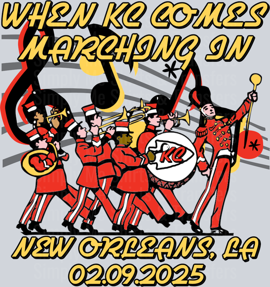 MARCHING IN
