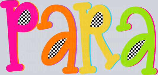 PARA COLORFUL CHECKERED