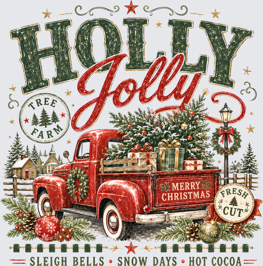 Holly Jolly Red Truck