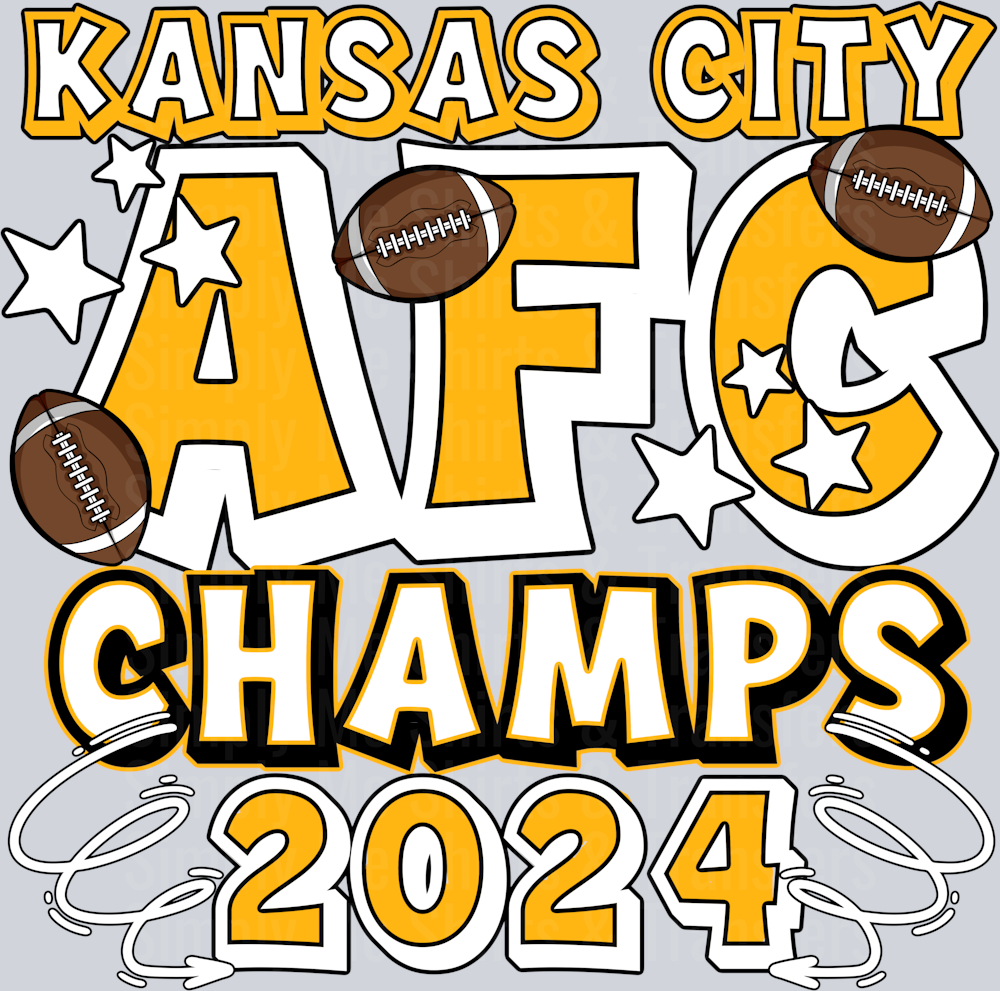 AFC CHAMPS FRONT Gold Wht2024
