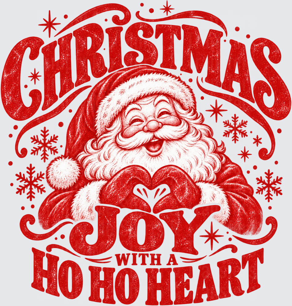 Christmas Joy with a HO HO heart
