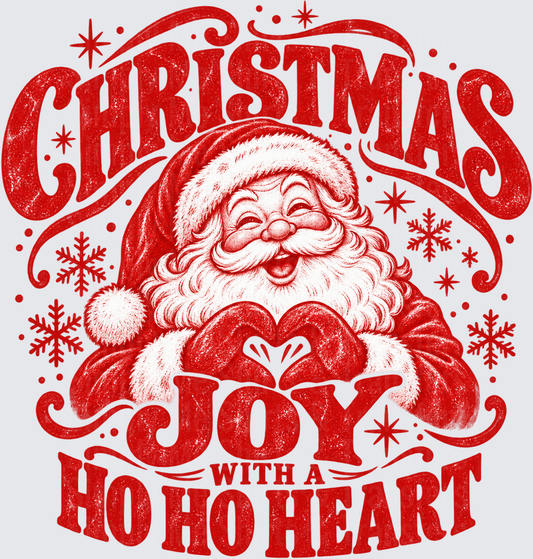 Christmas Joy with a HO HO heart