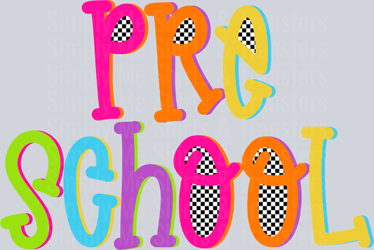 PRESCHOOL COLORFUL CHECKERED