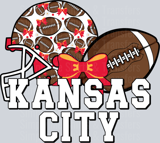 KC Football Bows