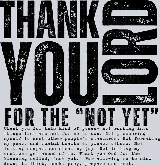 THANK YOU LORD