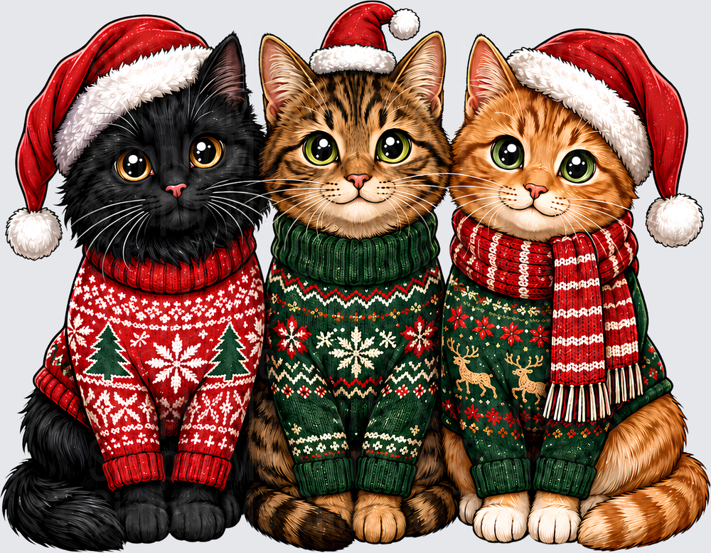 Cats Christmas Sweaters