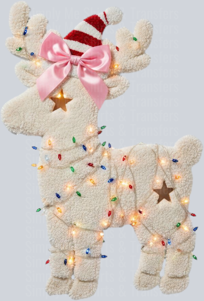 christmas light reindeer hwds