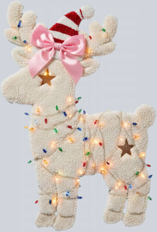 christmas light reindeer hwds