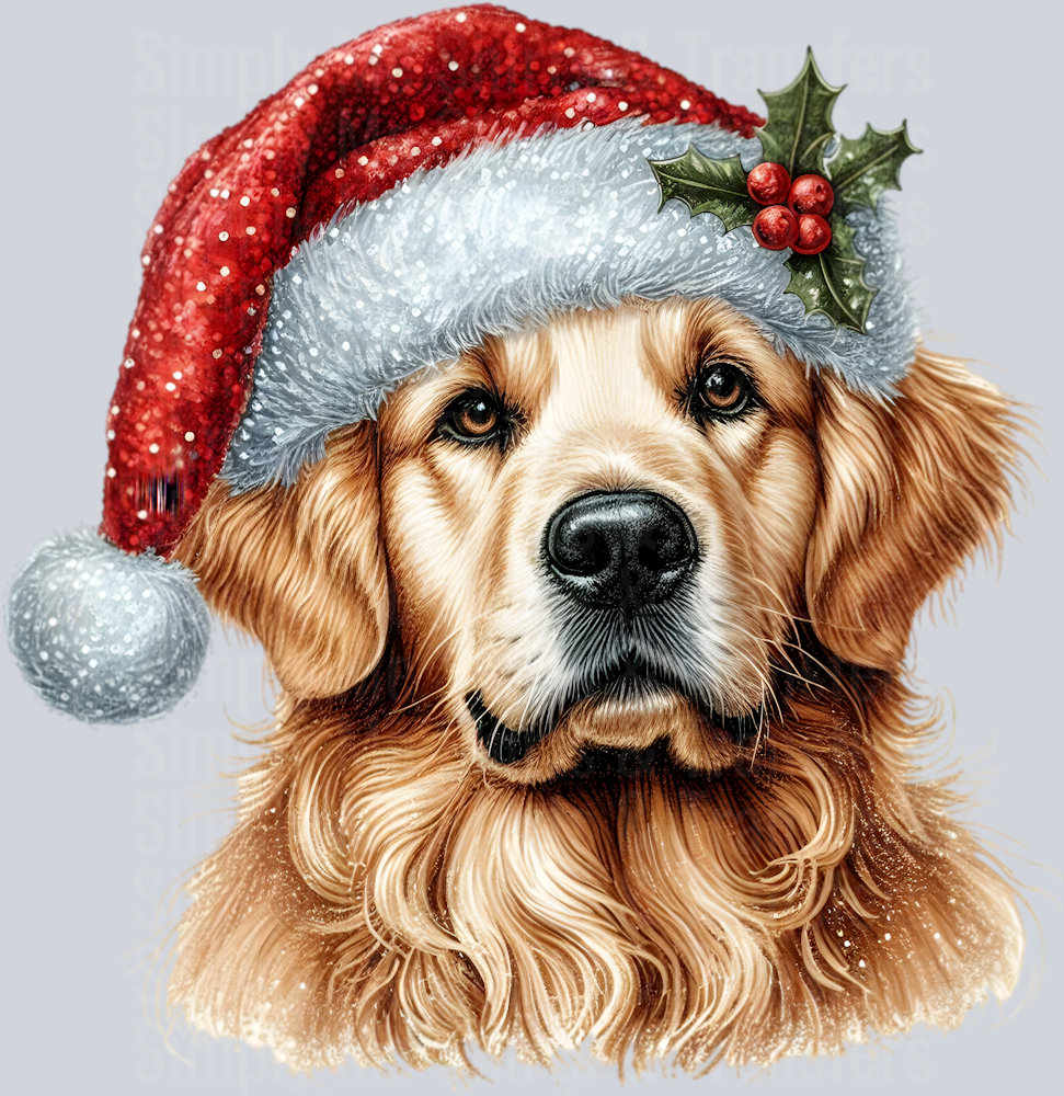 CHRISTMAS golden retriever