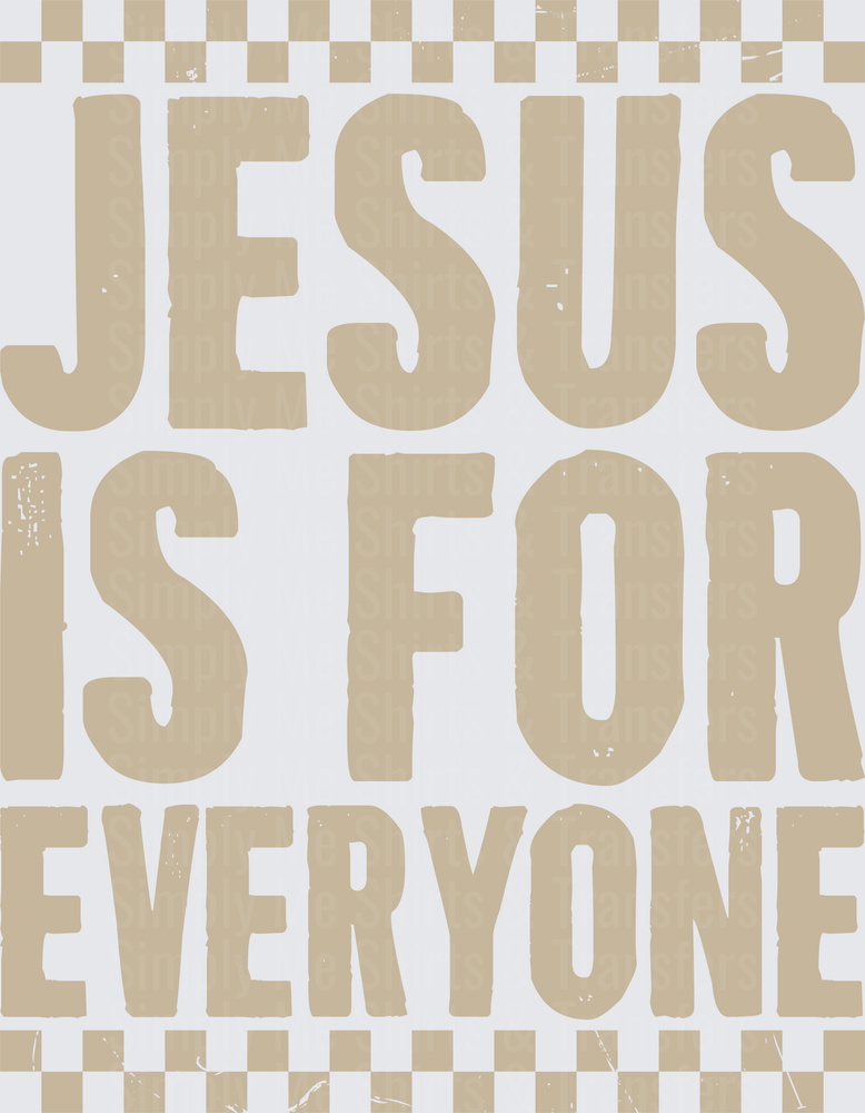 Checkered Jesus Is For Everyone