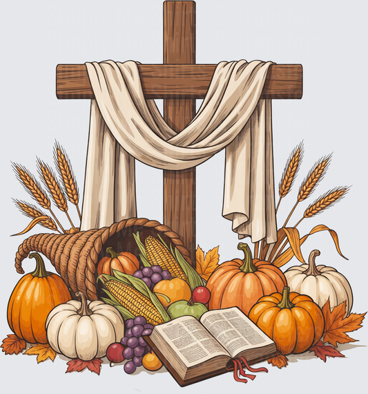 Cross with Pumpkins