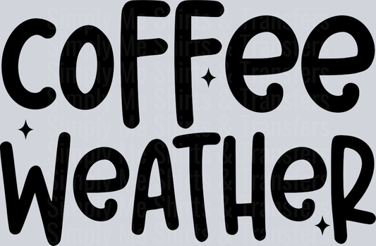COFFEE WEATHER BLACK FONT
