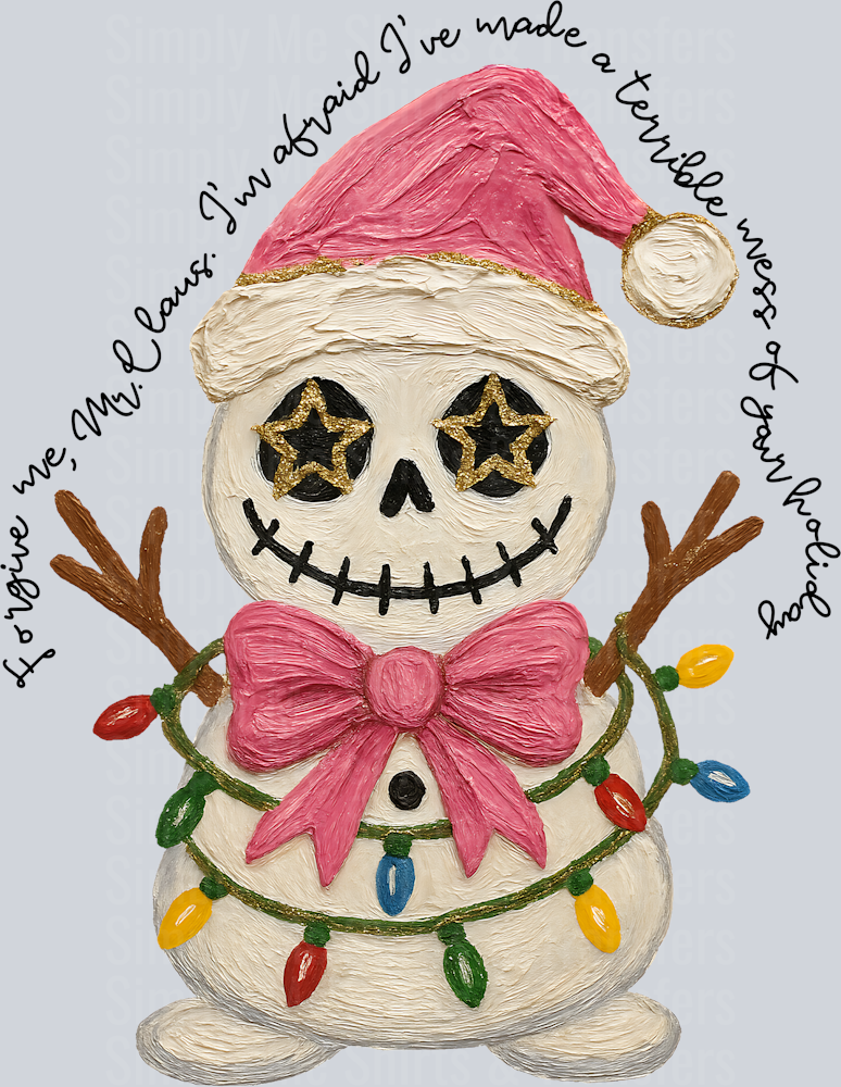 forgive me mr clause jack snowman HWDS