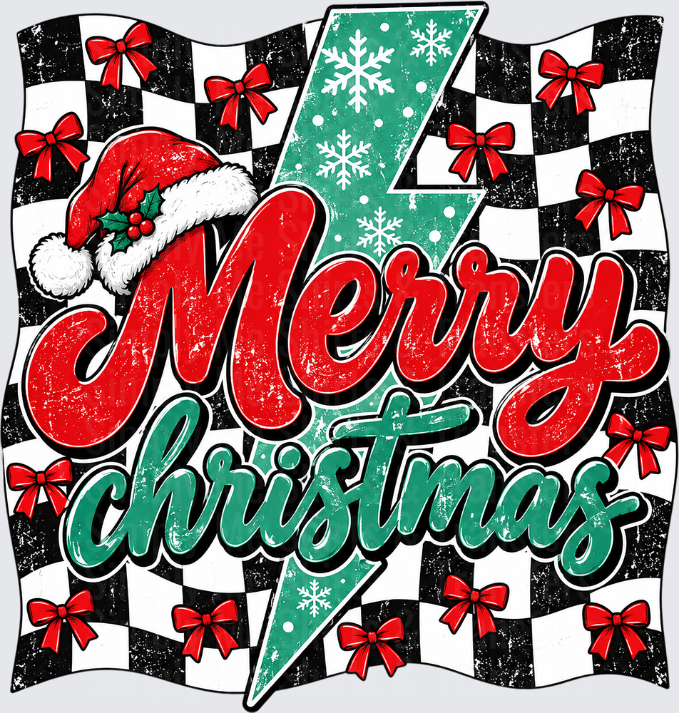 Checkered Merry Christmas