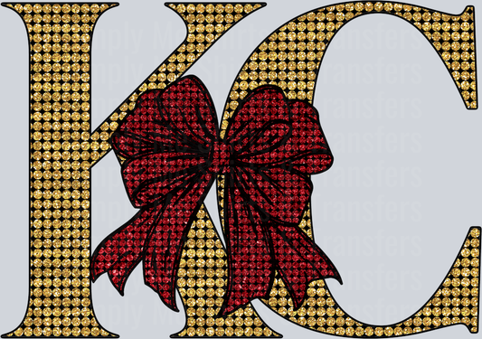 Rhinestone KC Red Gold