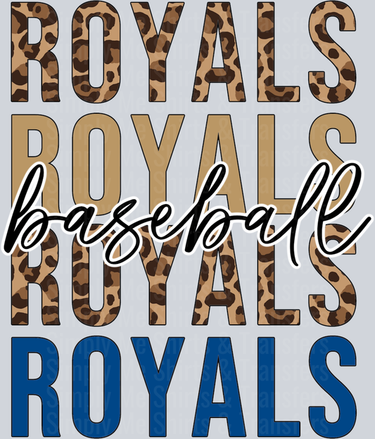 Royals Leopard  Baseball