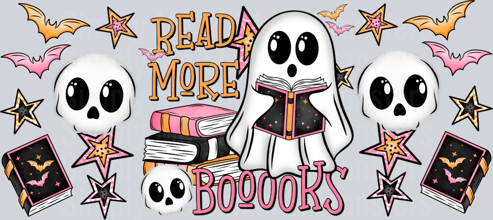 Read more books 16oz glass can wrap