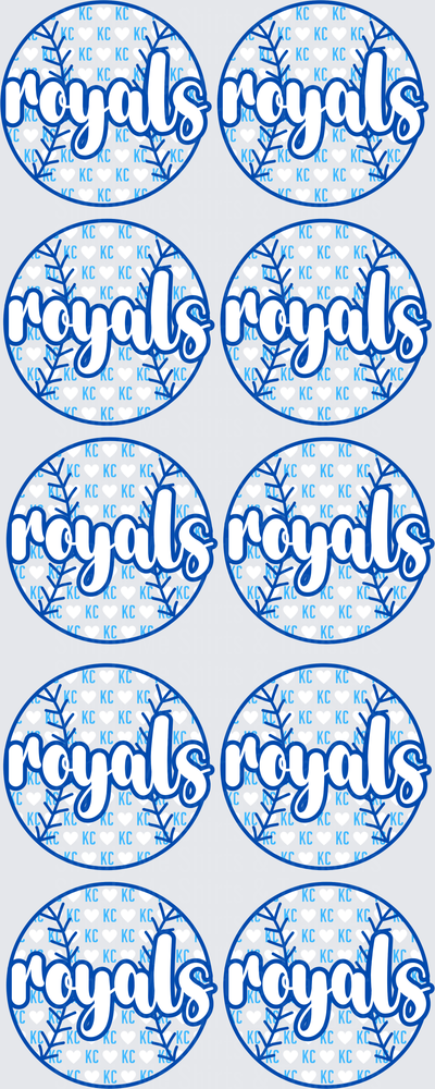 Kansas City Royals Baseball Team Circular Logo Design