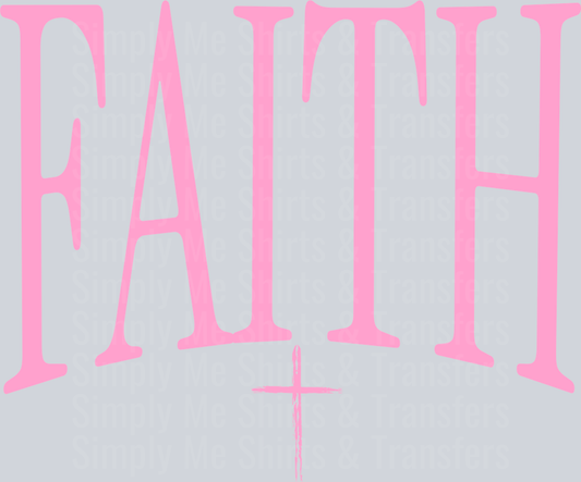 FAITH CROSS PINK