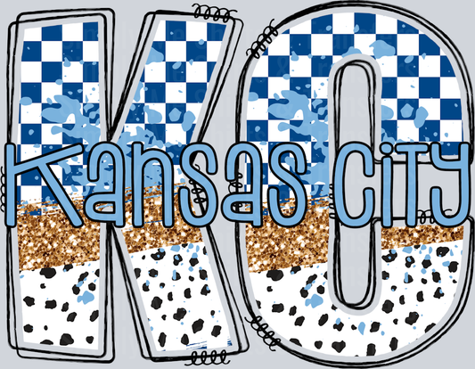 KC Blue CHECKER DOT