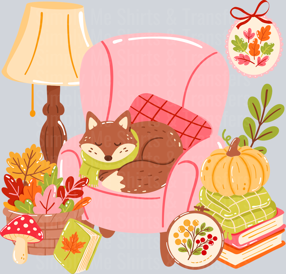 Cozy bookish Fall Fox