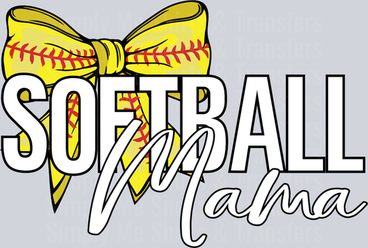 BOW SOFTBALL MAMA