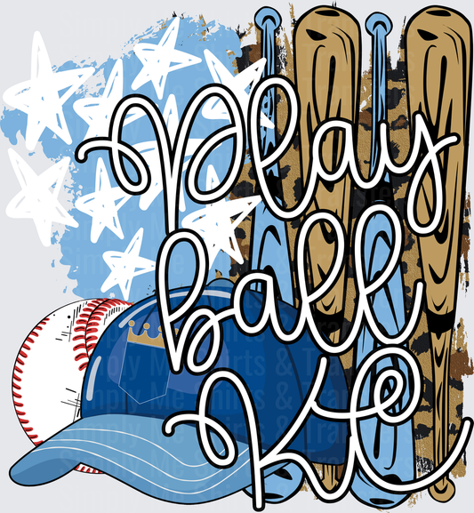 Royalty Baseball Mom with Crown and Distressed American Flag
