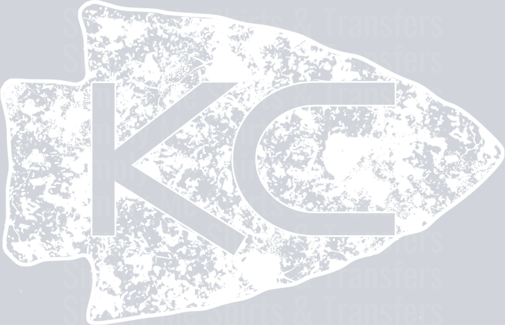 Distressed KC Arrowhead White
