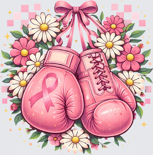Breast Cancer Gloves Floral