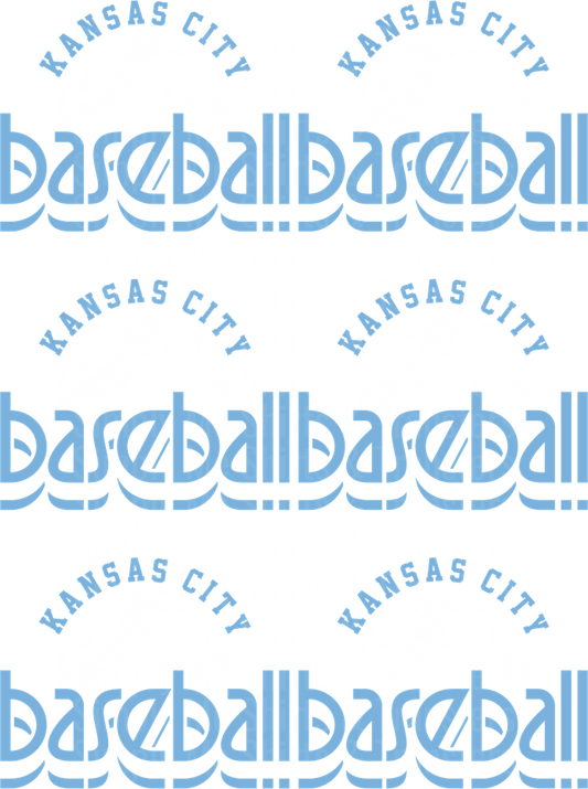 Kansas City Baseball Typography Design