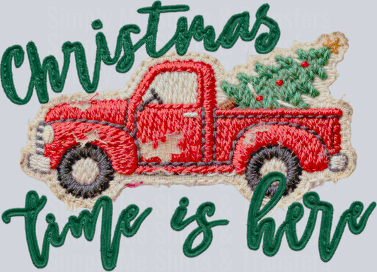 christmas time is here vintage truck hwds