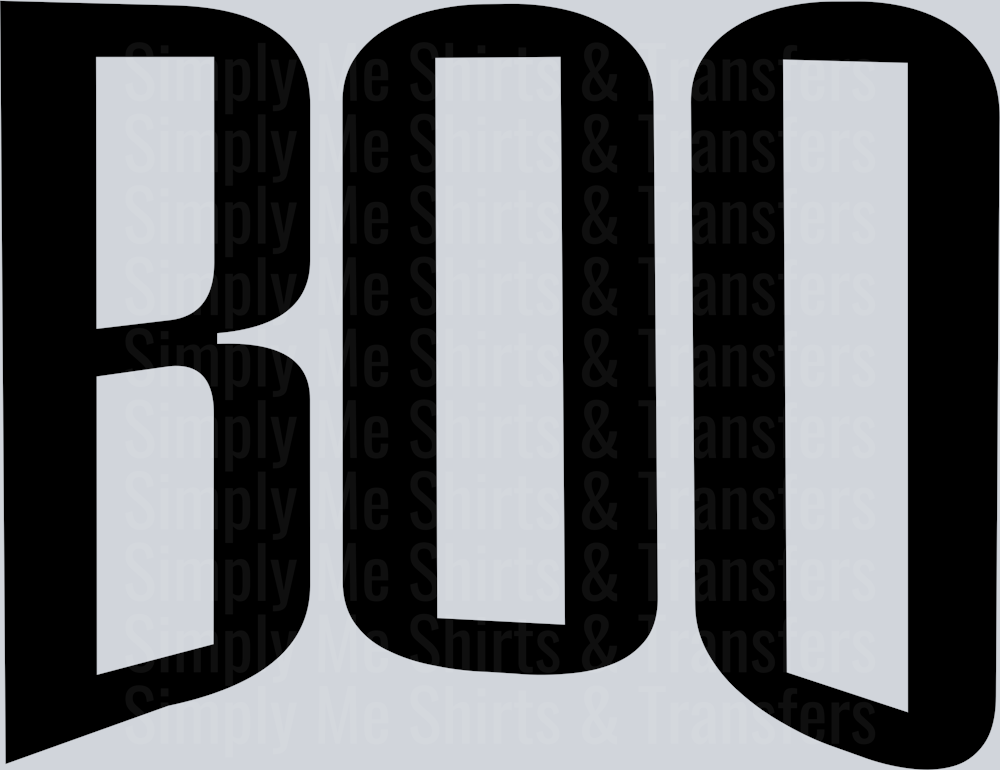 BOO OVERSIZED BLACK
