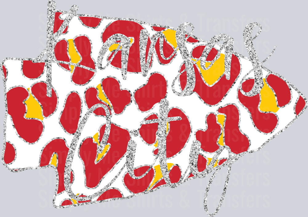 KC Glitter Leopard Red