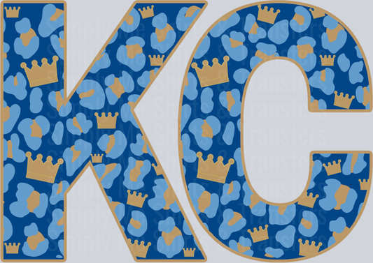 KC Crown Leopard Dark Blue