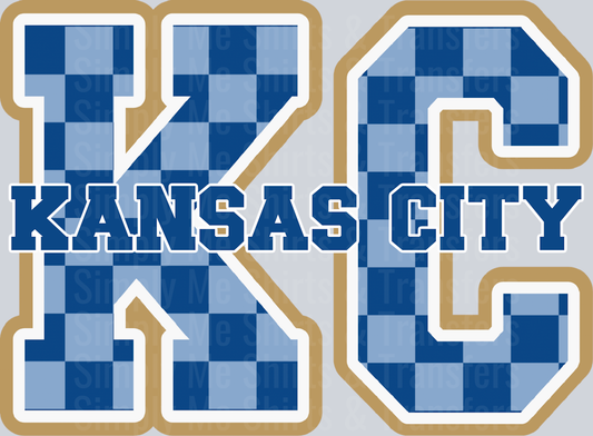 Blue Checkered KC