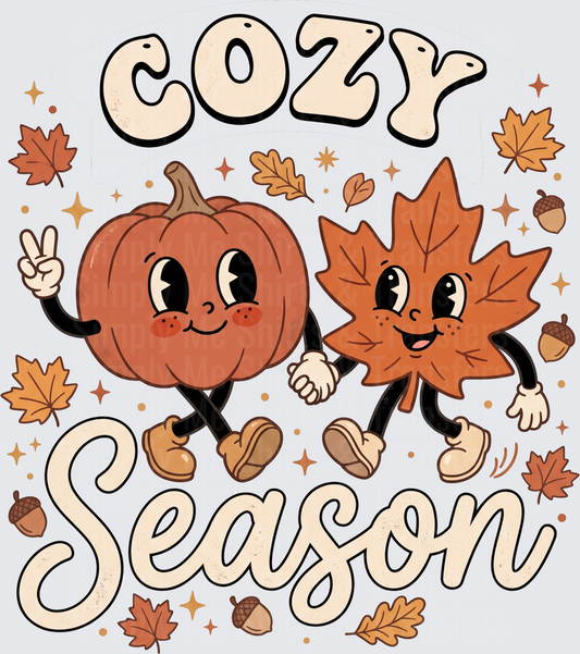 Cozy Season Pumpkin and Leaf