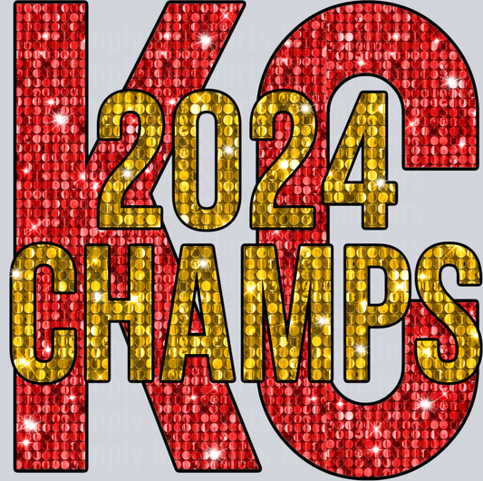 KC 2024 Champs Disco Sequin