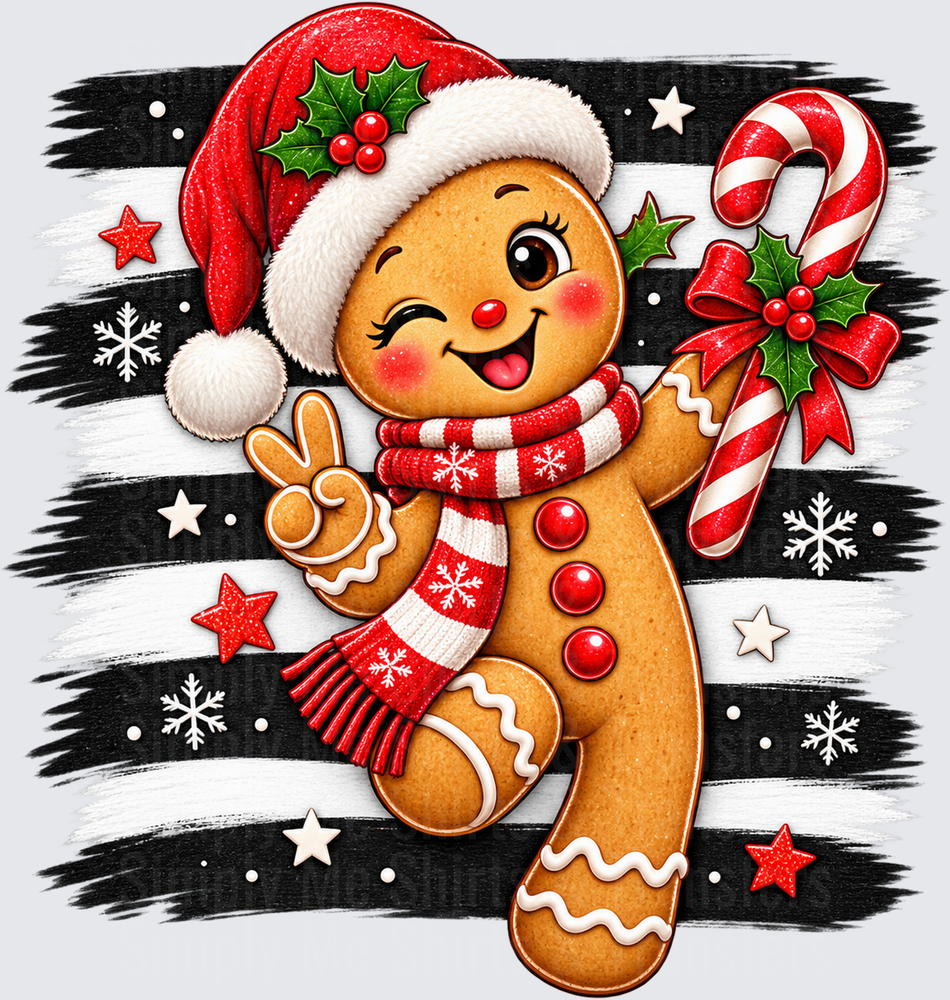Striped Gingerbread Man